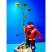 藝術家手工製作-絕版1隻- adenia volkensii-彩葉西番蓮-偶物-胖虎小夫-創作-藝術-崩壞童年-TTF