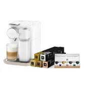 【Nespresso】膠囊咖啡機 Gran Lattissima 雲萃機_清新白 入厝 奶泡機 全自動咖啡機(訂製咖啡時光50顆組)