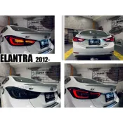 小亞車燈改裝＊全新 ELANTRA 12 13 14 15 16 年 EX 全LED 光條導光 跑馬方向燈 尾燈 後燈