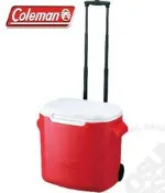 大里RV城市【美國 Coleman】 26.5L拖輪置物型冰桶-厚壁.保冷冰箱.拉桿式行動冰箱.食物保鮮 CM-0026