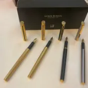 筆來筆趣》英國🇬🇧牌 Dunhill 登喜路 Gemline 14K金尖EF/F /M鋼筆