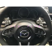 涔峰ＣＦ☆(灰) 馬自達 二代目 CX-5 CX5 MAZDA3 MAZDA6 三代 加長型 換檔撥片 鋁合金 方向盤