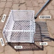 特價/趕海專用蛤蜊耙子帶網撈花蛤蟶子工具蛤蜊耙帶杆子可拆卸鍍鋅管