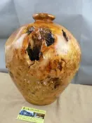 ※※蜜之鄉※※ 進口福杉瘤藝術-聚寶盆-原味原色-閃電瘤花-4450元-A-312