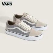 Vans Old Skool 灰色/卡其色滑板鞋 休閒鞋