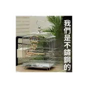 (店+)大型不銹鋼白鐵 鸚鵡鳥籠 大型鳥籠 別墅鸚鵡繁殖籠 加粗不銹鋼鳥籠大號鷯哥八哥專用鳥籠玄鳳虎皮鸚鵡籠子別墅豪華