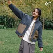 ADISI 女仿羊羔絨防風溫控暖調節外套AJ2321052 (S-XL) 濃灰｜透氣 磨毛 保暖外套 防風外套