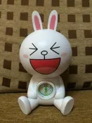 單賣 7-11【LINE FRIENDS 造型公仔 鬧鐘存錢筒 兔兔】另有觸控兩用筆、攪拌棒馬克杯，接受熊大鬧鐘公仔、熊大、饅頭人摺疊傘交換