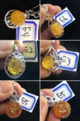 e組純天然波蘭琥珀黃珀花珀金包蜜金絞蜜蜜蠟玫瑰花與蜜蠟雞油黃吊墜掛墜吊墬墬子掛件項鍊