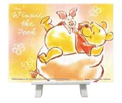 2301-43 絕版塑膠迷你150片日本正版拼圖 迪士尼 Winnie the Pooh 小熊維尼 附腳架