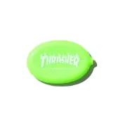 (店+)【Thrasher】THRASHER FLAME COIN POUCH 火焰LOGO 綠 零錢包 橡膠 TSO1746800105 現貨