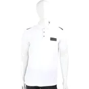 Emporio Armani EA7字母徽標棉質白色短袖POLO衫(男款)