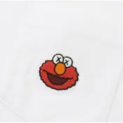 KAWS x Uniqlo x 芝麻街白色 Elmo 口袋 T 卹 341-412778  Uniqlo