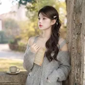 【HaNA 梨花】這款側馬尾真的超美｜慵懶的側顏詩篇小鞠同款側邊長馬尾假髮抓夾（隱形接髮/馬尾假髮）