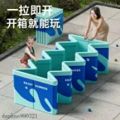 泳池 免充氣游泳池 折疊泳池 兒童泳池 免安裝戲水池 蓄水池 摺疊游泳池長方形游泳池家用便宜摺疊式寶寶兒童洗澡戶外院子加