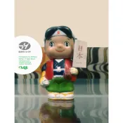 ArtLife @ 北洋銀行 日本昔話 桃太郎 ソフビ 貯金箱 BANK 日本童話 旗幟 桃太郎