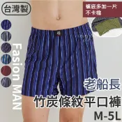 庭兒柑仔店🍊 現貨【台灣製】老船長 竹炭紗 四角褲 內褲 男平口褲 透氣 加大尺碼 吸濕排汗 男生內褲 男內褲 270