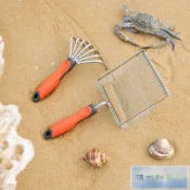 💕免運💕趕海篩鏟套裝海邊沙灘耙子挖花蛤蜊挖蜆子神器新款園藝鏟趕海工具