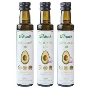【壽滿趣】Somuch紐西蘭頂級冷壓初榨酪梨油1+蒜香酪梨油2-250mlx3(可生飲/低溫冷壓)