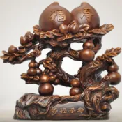 協貿國際日用品生活2館 壽桃擺件祝壽禮物送長輩生日賀壽607080大壽福壽雙全大壽桃工藝品