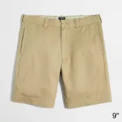 美國百分百【J.Crew】短褲 JC 褲子 五分褲 休閒褲 卡其褲 男 卡其色 9吋 28 30 32 34腰 F243