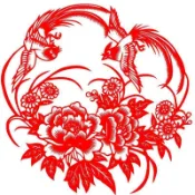 🎀中國蔚縣特色成品紅色手工剪紙窗花春節年畫非遺工藝人物出國禮品