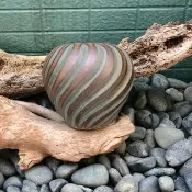 墨彩陶燒瓶 花瓶 陶器 花盆 陶壺 花器 擺飾 禮物 小品盆栽 花瓶