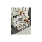 (店+)臺面咖啡機置物架水杯吧臺抽屜式茶包馬克杯防塵杯子廚房微波爐架