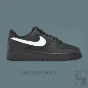 NIKE AIR FORCE 1 全黑 白勾 紋理感 空軍一號 男鞋 IR0952-001【Insane-21】