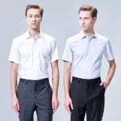 【SST&C】男裝 素面修身短袖商務襯衫(多款任選)(OUT)