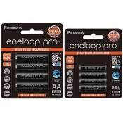 日本製 Panasonic 黑鑽款 eneloop pro 高容量 低自放電充電電池 4顆裝