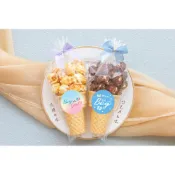 (店+)性別派對小物 小甜筒爆米花 (焦糖/巧克力2口味可挑) babyshower  派對佈置 g3808 