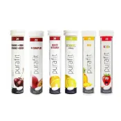 (店+)【Purafit 柏尹芙】即期品 發泡錠 六種口味 檸檬 百香果 柳橙 鳳梨 草莓 櫻桃 任選  20錠/條
