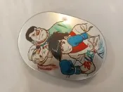 當時物 日本古董鋁製便當盒 千葉徹彌 小拳王 矢吹丈-日版