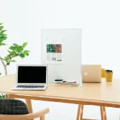 聯盟文具 PLUS 普樂士 PWD-0403DS 桌上型 屏風白板 防疫白板 (小) (428-623)【APP滿額下單10%點數(單一帳號最高1000點)】9/30止