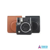 FUJIFILM 富士 instax mini40 拍立得 相機包/透明水晶殼 2色皮質包 黑/棕