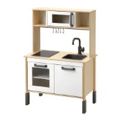 【IKEA 宜家家居】DUKTIG 玩具廚房, 樺木, 72x40x109 公分