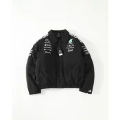 【LUNA-K】adidas x MERCEDES-AMG 聯名款輕羽絨拉鍊夾克外套 黑色＊S-XL。C51132