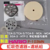 HARIO F-103MN 虹吸壺│塞風壺 濾器+濾紙組(TCA-2/TCA-3/TCA-5、NCA、HTF-2、 濾布