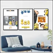 日本製畫布 電影海報 神偷奶爸 Despicable Me 小小兵 掛畫 無框畫 @Movie PoP#