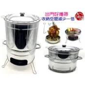 廚房大師-八秋圓露營收納直立桶仔雞 桶子雞 烤肉爐 燒烤爐 烤雞桶