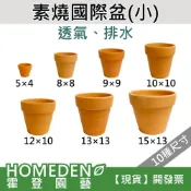 (店+)素燒國際盆(小) 紅瓦盆 紅土盆 透氣盆 有孔 紅陶盆 素陶盆 多肉盆 花盆 花器【HOMEDEN霍登園藝】