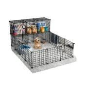 (店+)DIY網格寵物圍欄 置物架 網片 貓圍欄 兔子圍欄 狗屋 狗籠 鐵網片 組合鐵網 造型安全籠