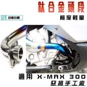 凱爾拍賣 惡搞手工廠 | X妹 鈦合金 頭段 排氣管前段 頭段 輕量化 適用 X MAX 300 蠍子