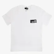 【MOSCHINO】LOVE MOSCHINO 簡約燙印LOGO棉質短T恤(白)