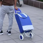買菜露營裝修工具多功能拉桿包爬樓購物車買菜車小拉車行李手拉車家用便攜摺疊拖車拉桿小推車限定款