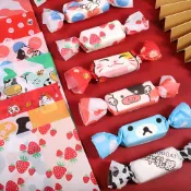 ⭐臺灣有貨⭐可開票⭐牛軋糖包裝紙烘焙手工可愛混搭糖果紙高檔小清新牛扎糖紙包裝紙