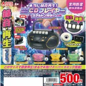 🐱貓星人🉐️現貨 復古 迷你 骷髏 播放器 錄音機 可錄音 復古 CD播放器 轉蛋 留聲機 錄音帶 唱片 模型 微縮模型