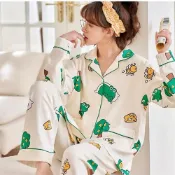 (店+)【Annita】現貨前開扣式 棉質寬鬆居家服睡衣共14款可選(兩件式套裝/連身睡衣/居家服/長袖/可當哺乳睡衣)