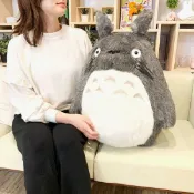 真愛日本 宮崎駿 吉卜力 龍貓 大龍貓深墨灰 經典絨毛娃 特大 娃娃 布偶 玩偶 特大娃娃 驚喜 禮物